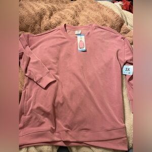 NWT SAGE Collective Plus Size Loungewear/Activewear Sweatshirt